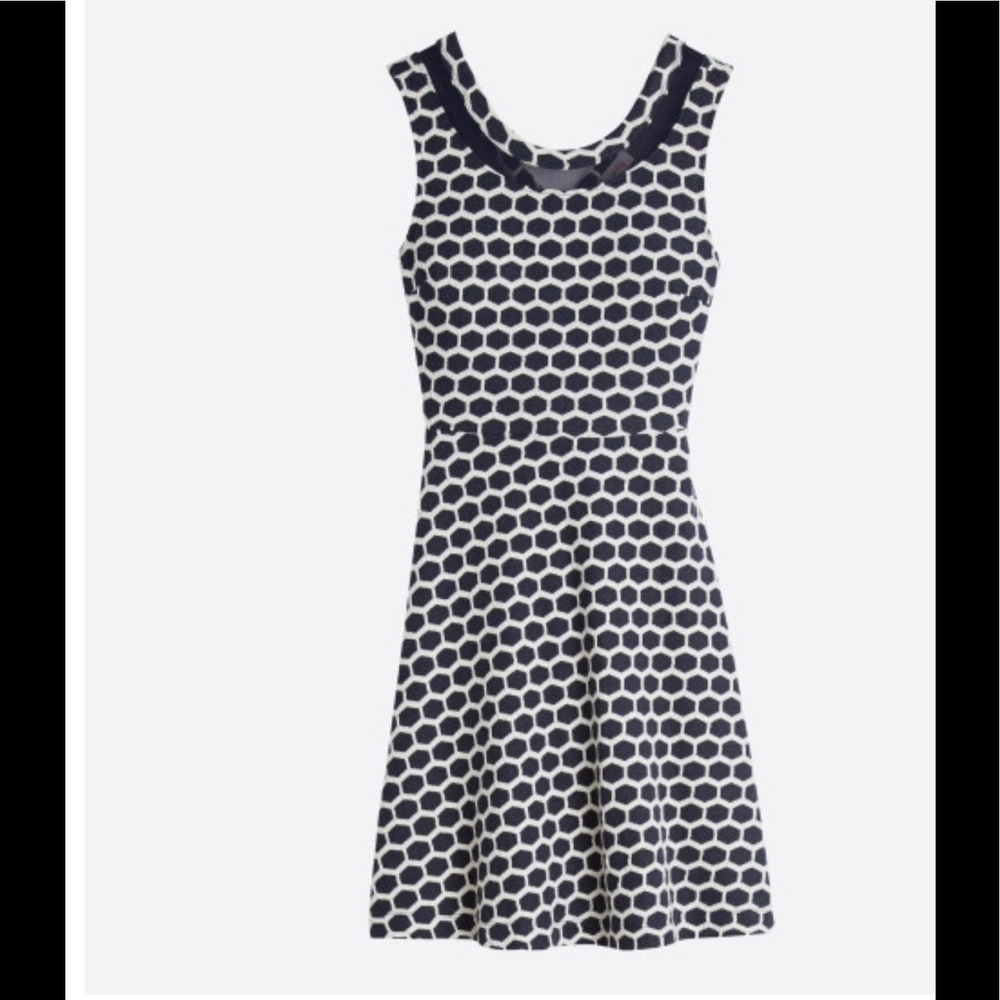 Beautiful blue honeycomb dress just above knee